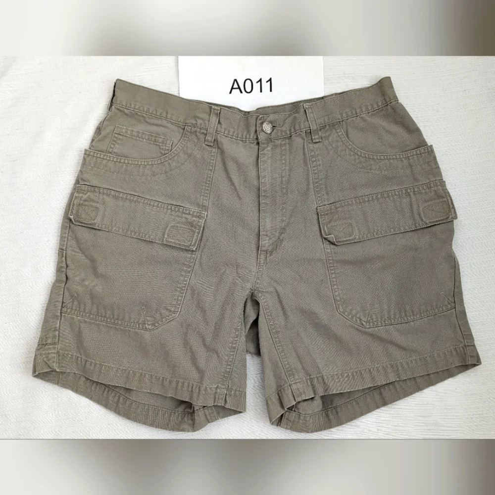 REI Cargo Mans  Cargo Pockets Hiking Outdoor Khaki Short  Size 36